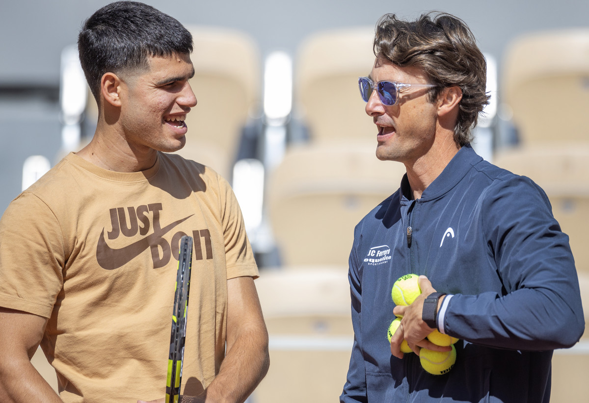 Carlos Alcaraz and Juan Carlos Ferrero